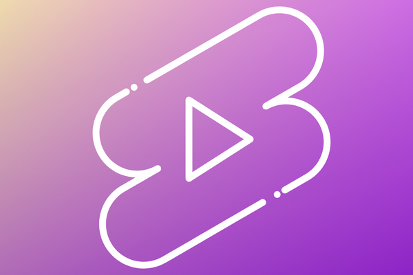 YouTube Shorts icon on faded purple background